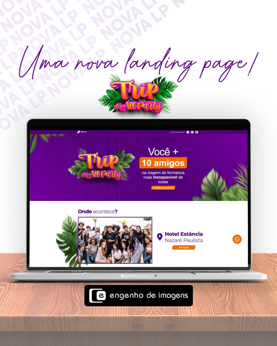 Landing page para ALL PARTY!