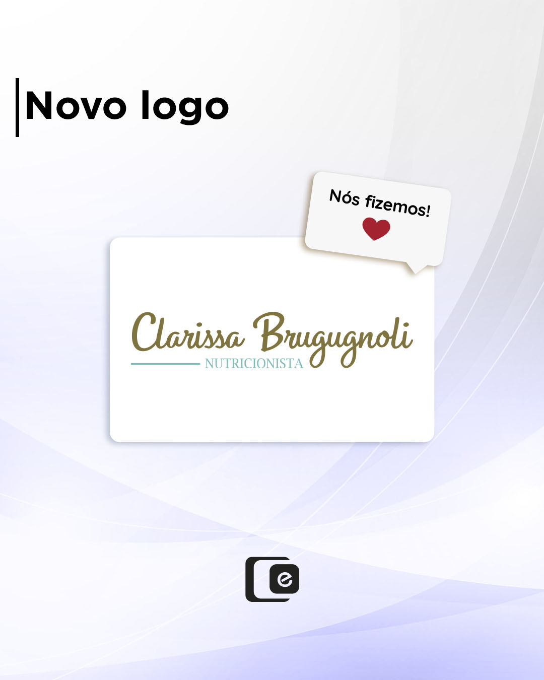 Nova logo para Clarissa Brugugnoli!